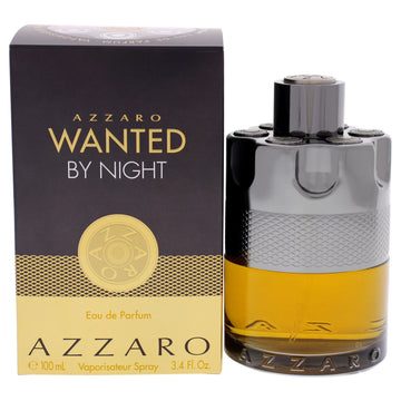 Azzaro Wanted By Night Eau de Parfum for Men 3.4oz 100ml